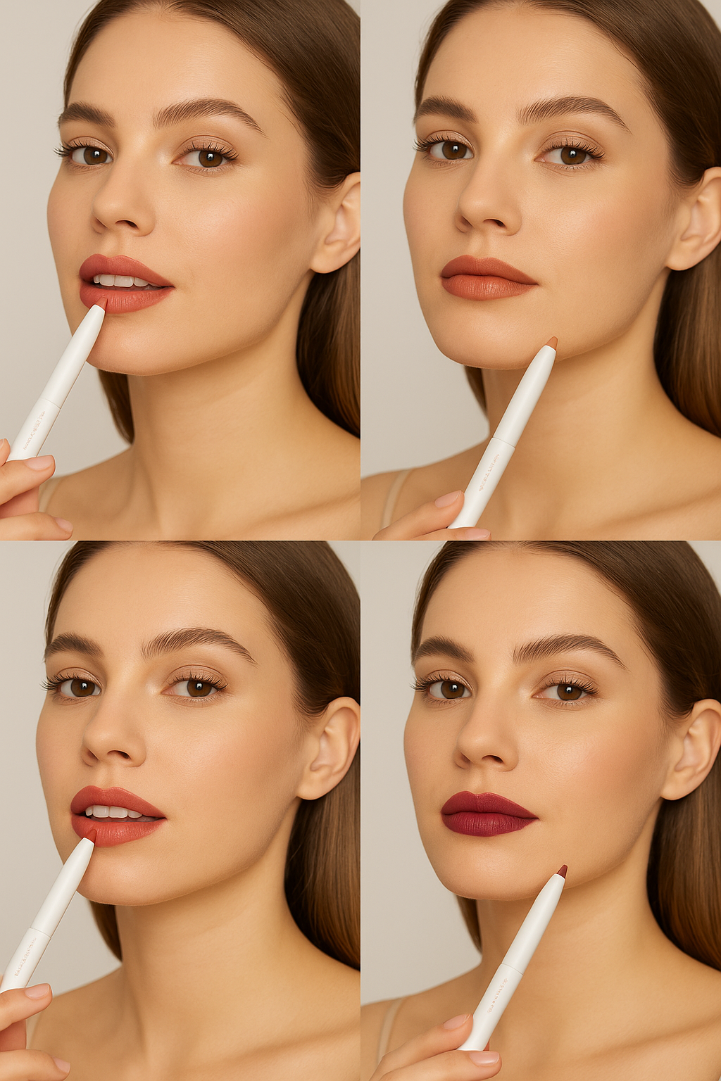 Multicolor Lip Liner Pen Retractable – 4 Gorgeous Colors