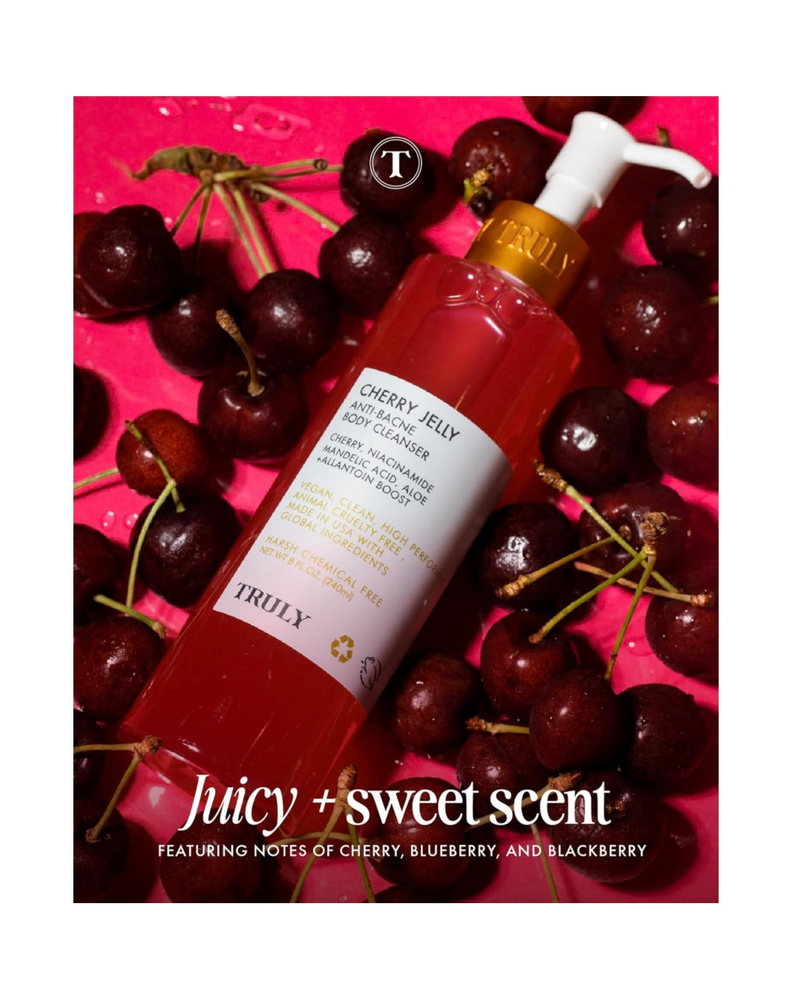 Truly Cherry Jelly Anti-Bacne Body Cleanser - Jabón Corporal