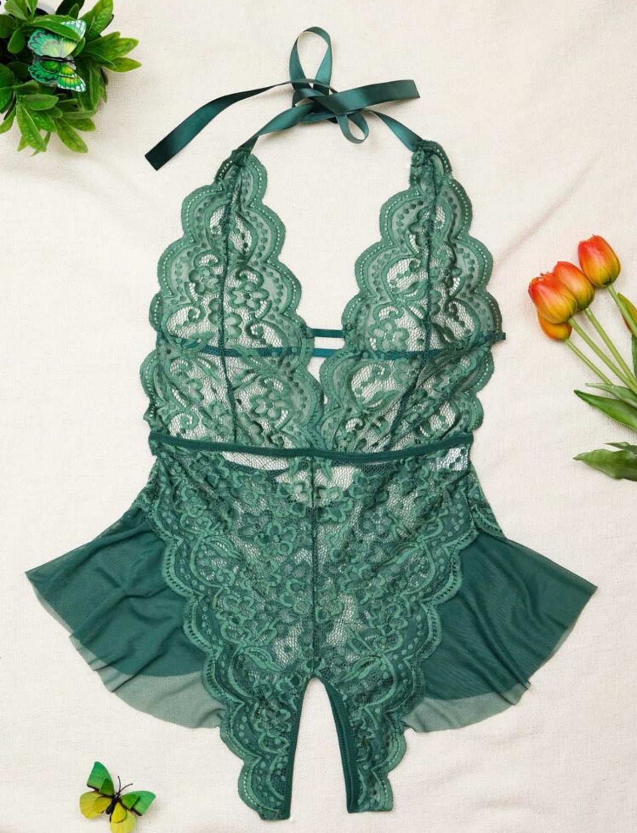Conjunto Lencería - Verde