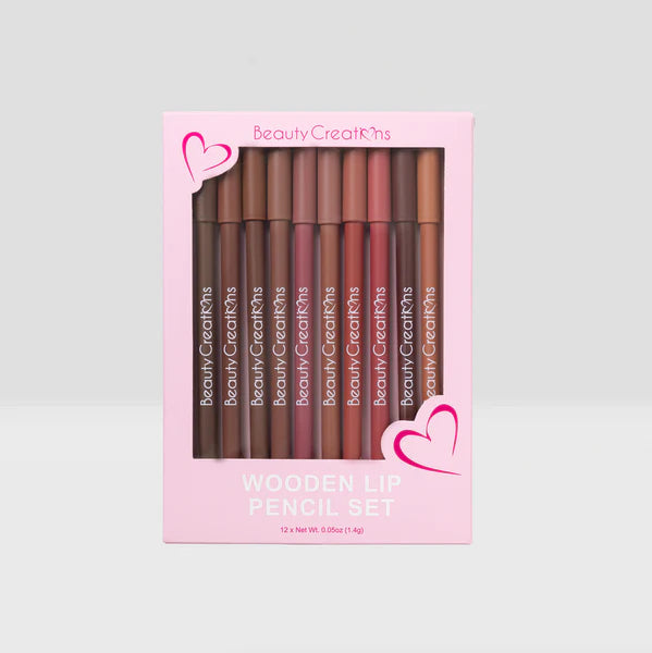 Set de Lápices para Labios - Beauty Creations Wooden Lip Pencil Set