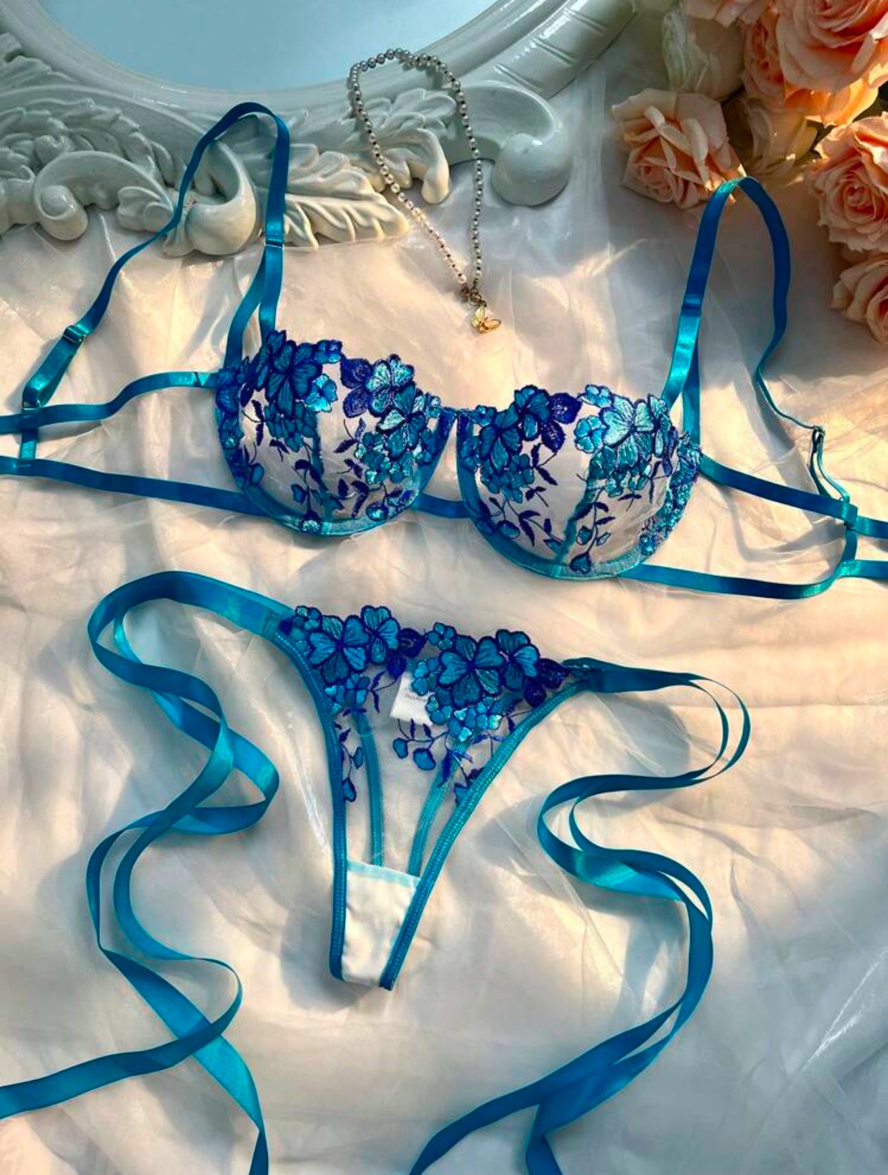 Conjunto Lencería - Blue
