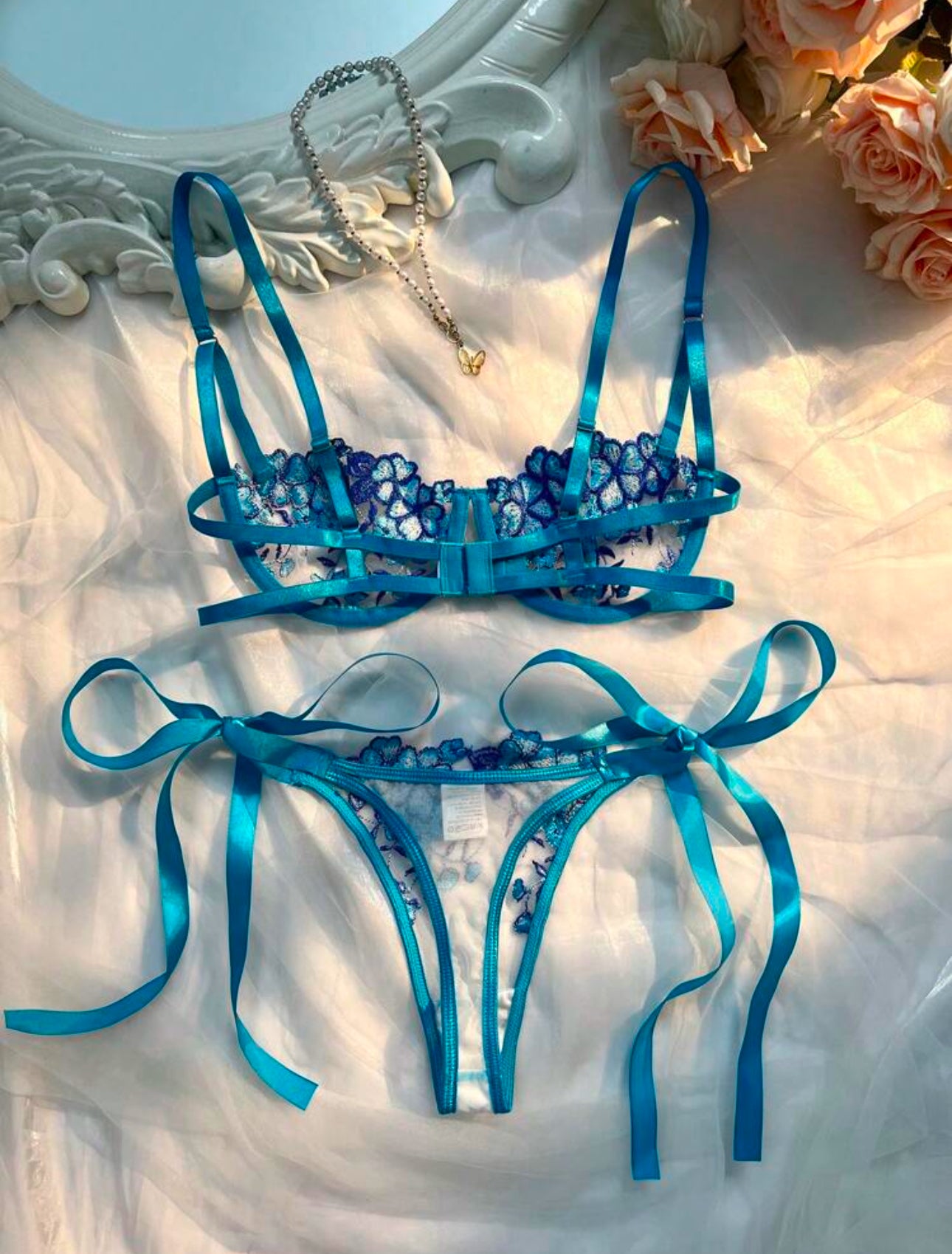 Conjunto Lencería - Blue