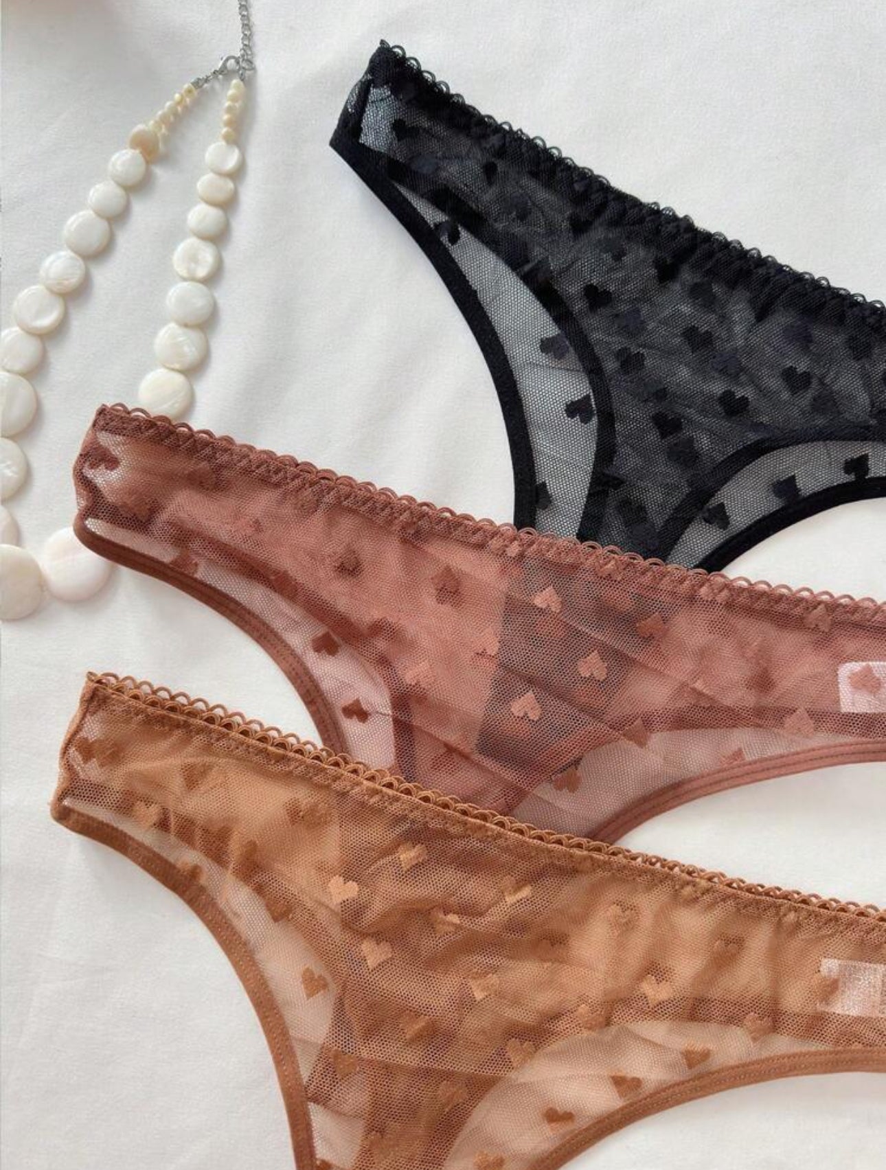 Set de Panties Nude Encaje