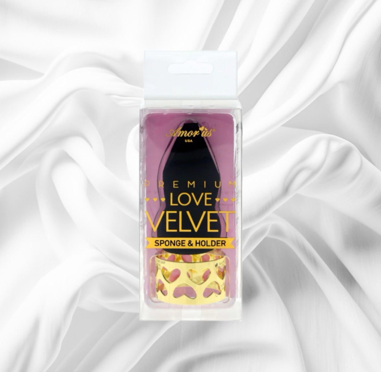 Sponge & Holder Love Velvet Amor Us - Esponja de maquillaje