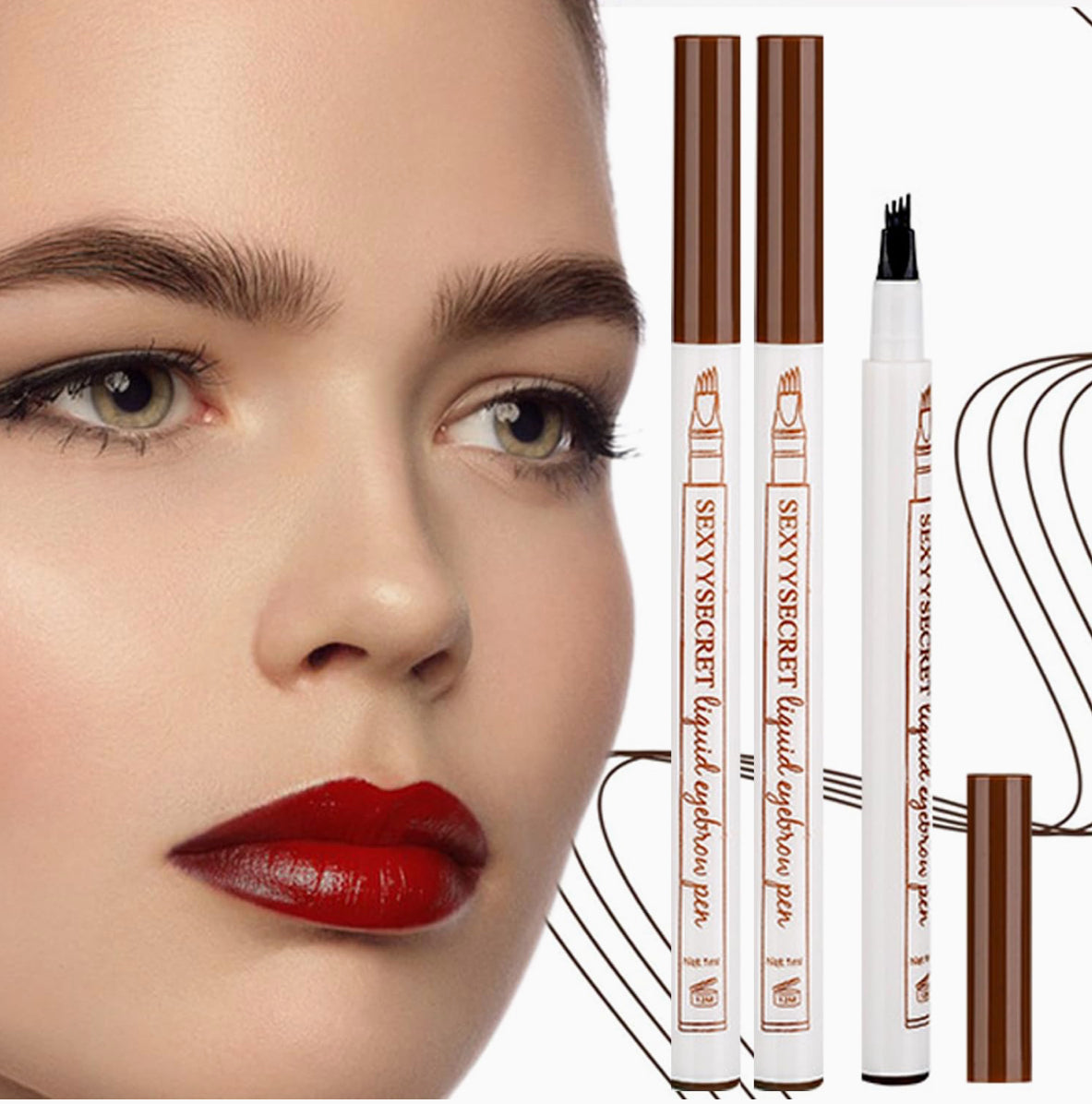 Tattoo Eyebrow Pen Microblading - Lápiz de cejas