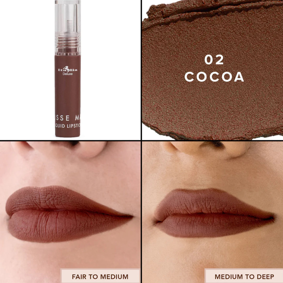 Labial Mousse Matte Liquid Lipstick Italia Deluxe
