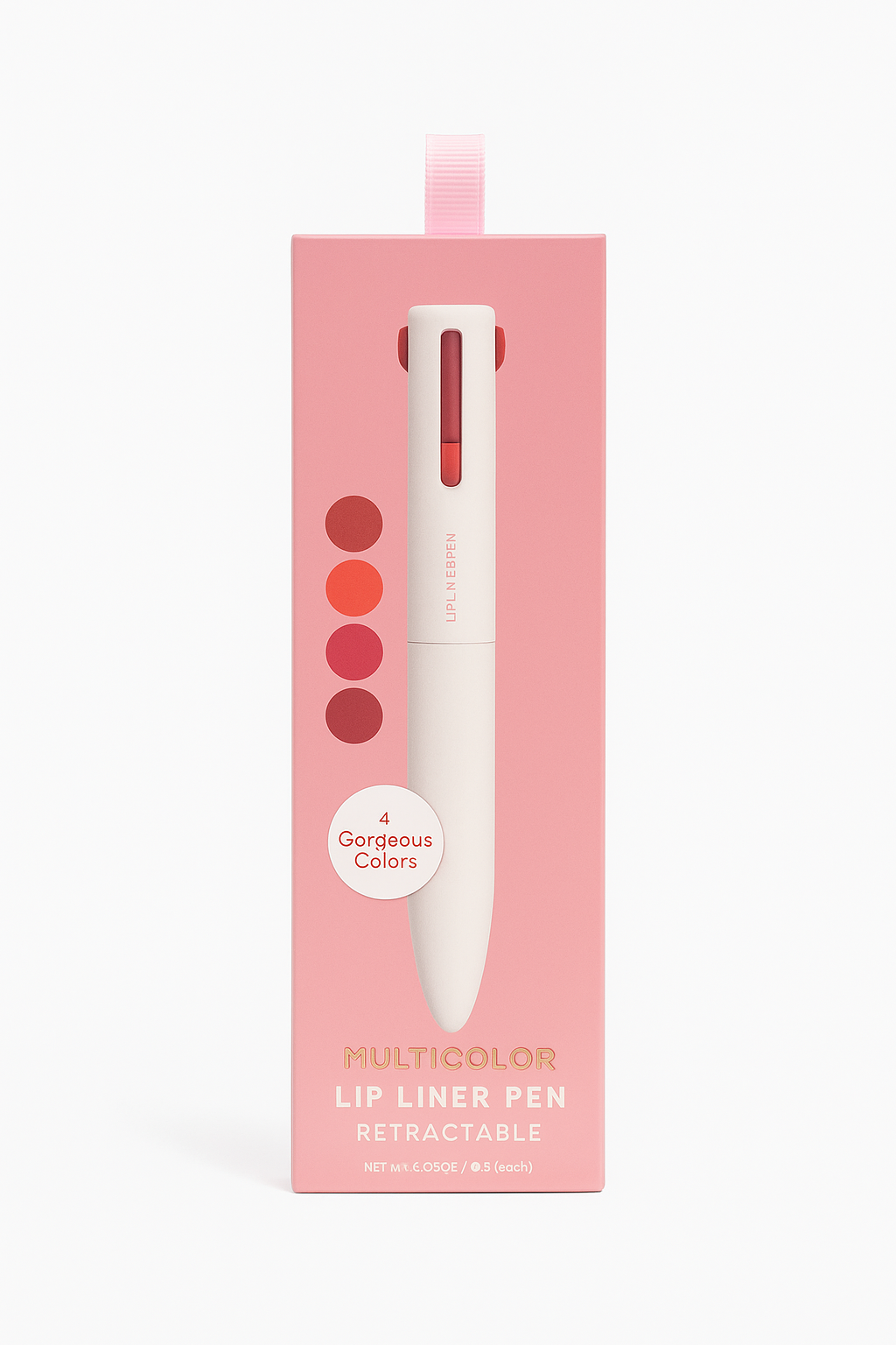 Multicolor Lip Liner Pen Retractable – 4 Gorgeous Colors