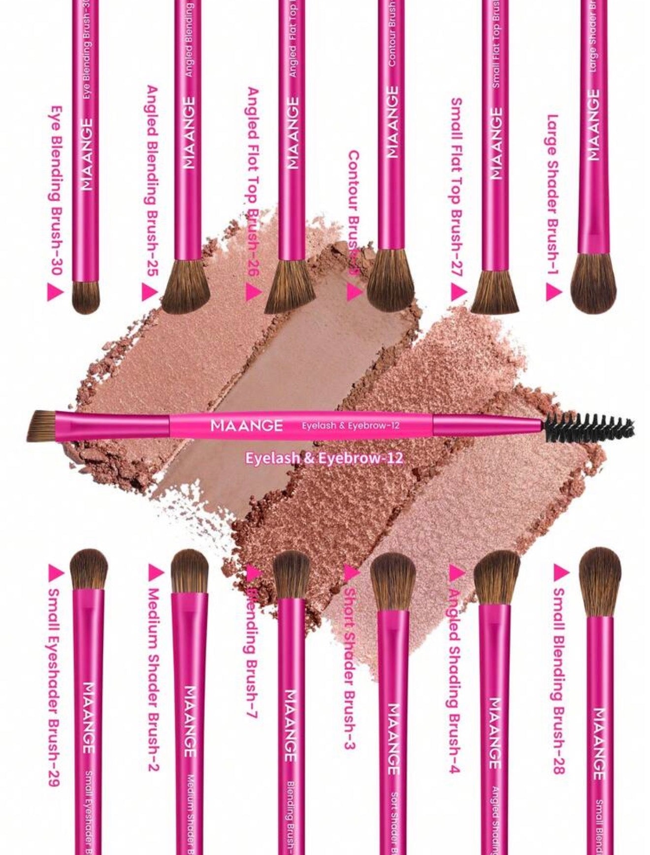 Set de 13 brochas para ojos
