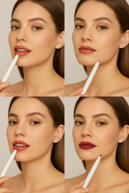 Multicolor Lip Liner Pen Retractable – 4 Gorgeous Colors