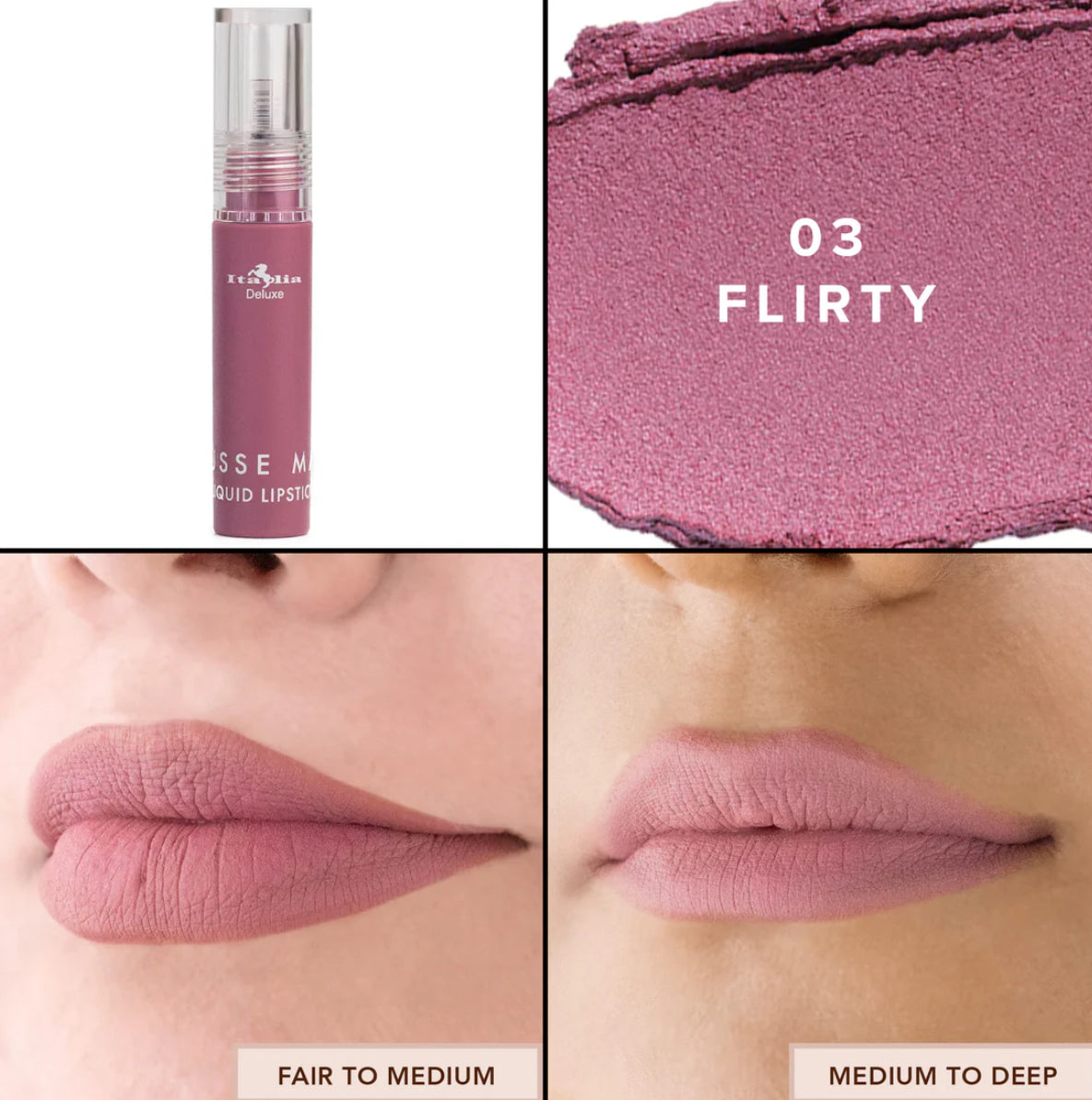 Labial Mousse Matte Liquid Lipstick Italia Deluxe