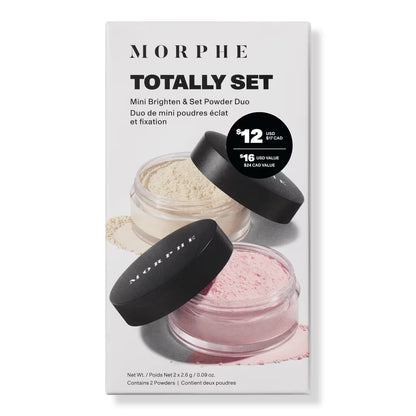 Totally Set Mini Brighten & Set Polvos Duo Morphe