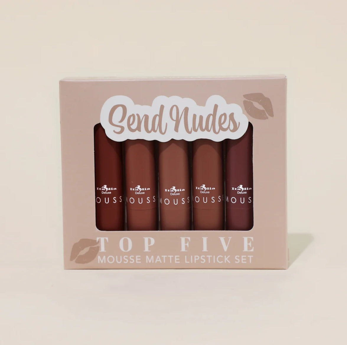 Labial Mousse Matte Lipstick - Top Five Sets Italia Deluxe