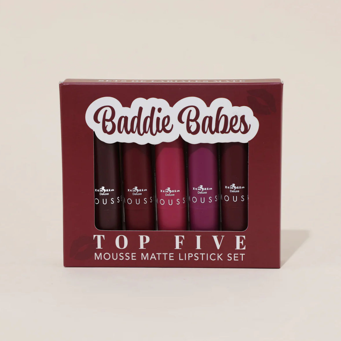 Labial Mousse Matte Lipstick - Top Five Sets Italia Deluxe