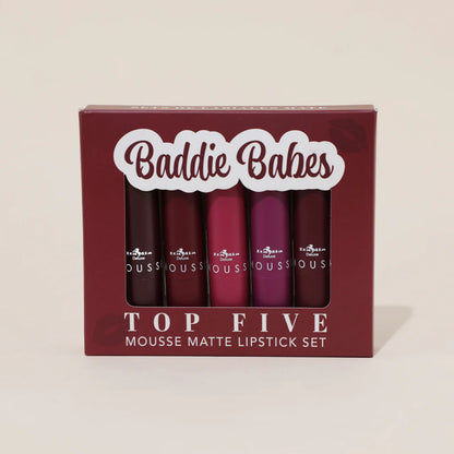 Labial Mousse Matte Lipstick - Top Five Sets Italia Deluxe