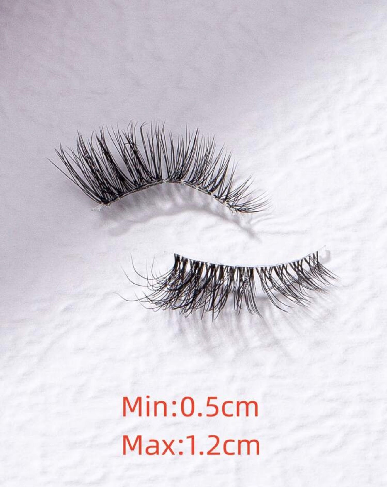 Set de 20 pares de pestañas a la mitad