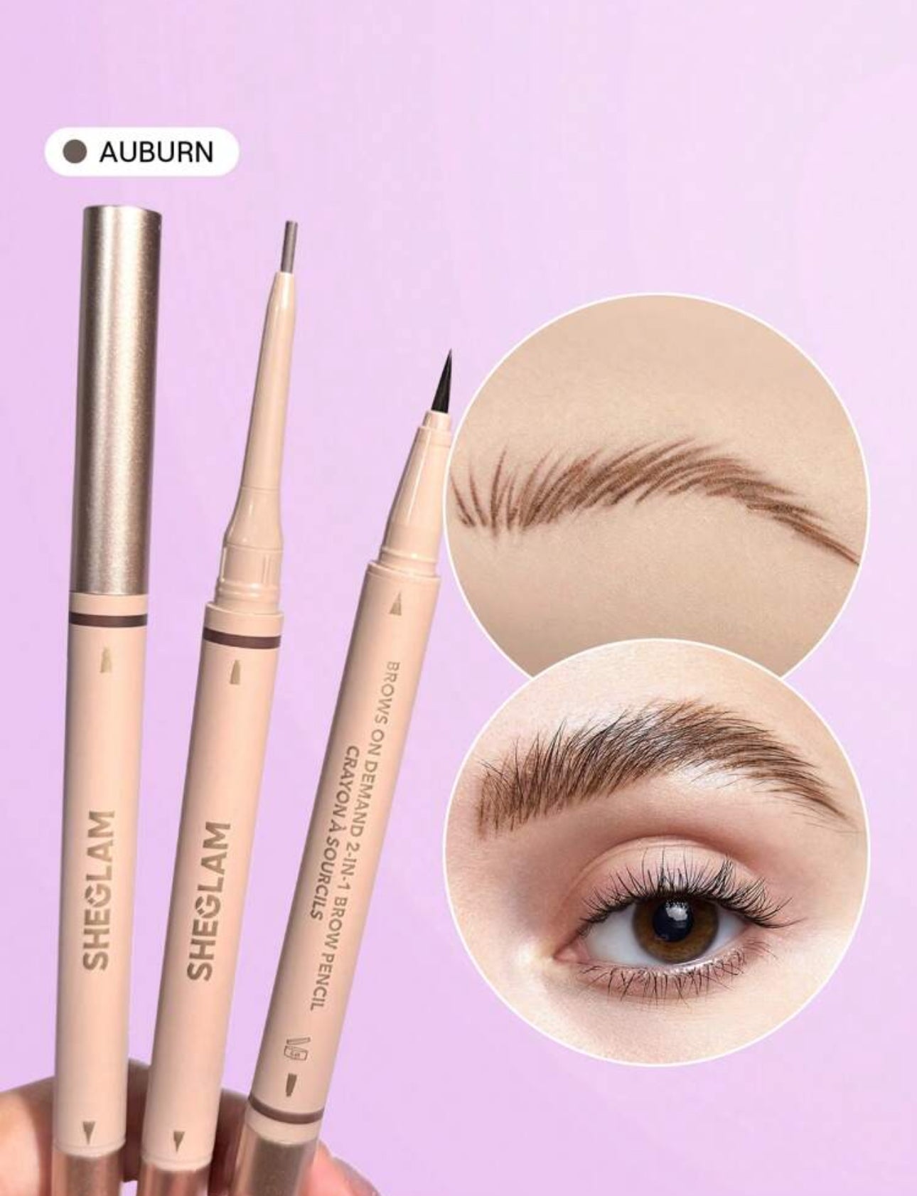 Lápiz de Cejas Sheglam 2en1 Brows On Demand