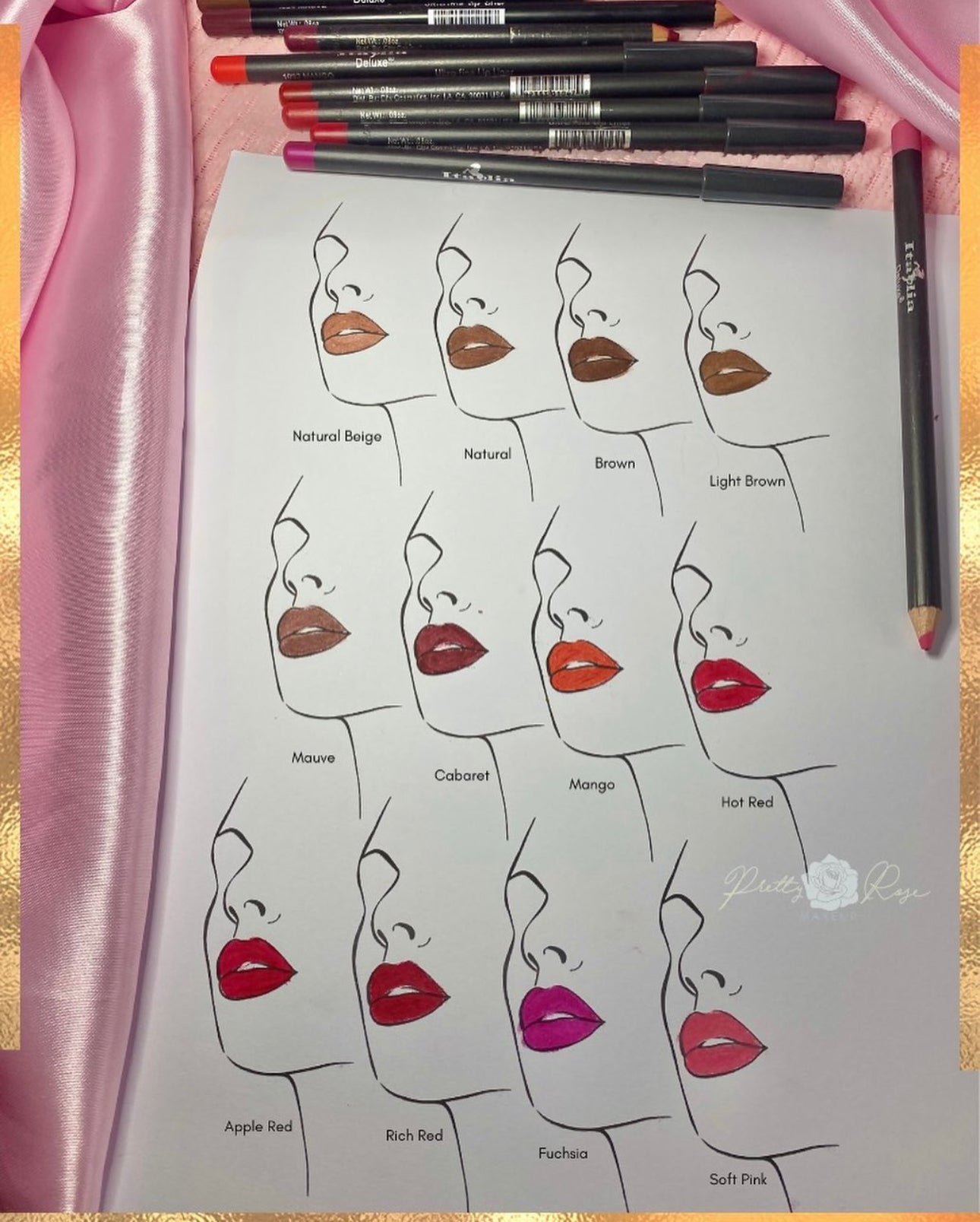 ULTRAFINE Liners Italia Deluxe - Delineador en lápiz para labios/ojos