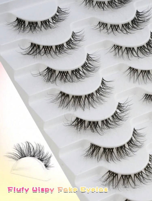 Set de 10 pares de pestañas Wispy