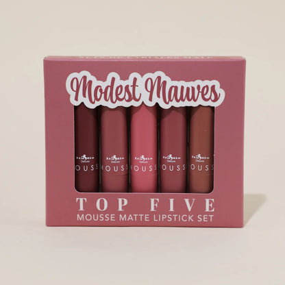 Labial Mousse Matte Lipstick - Top Five Sets Italia Deluxe