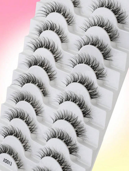 Set de 10 pares de pestañas Wispy