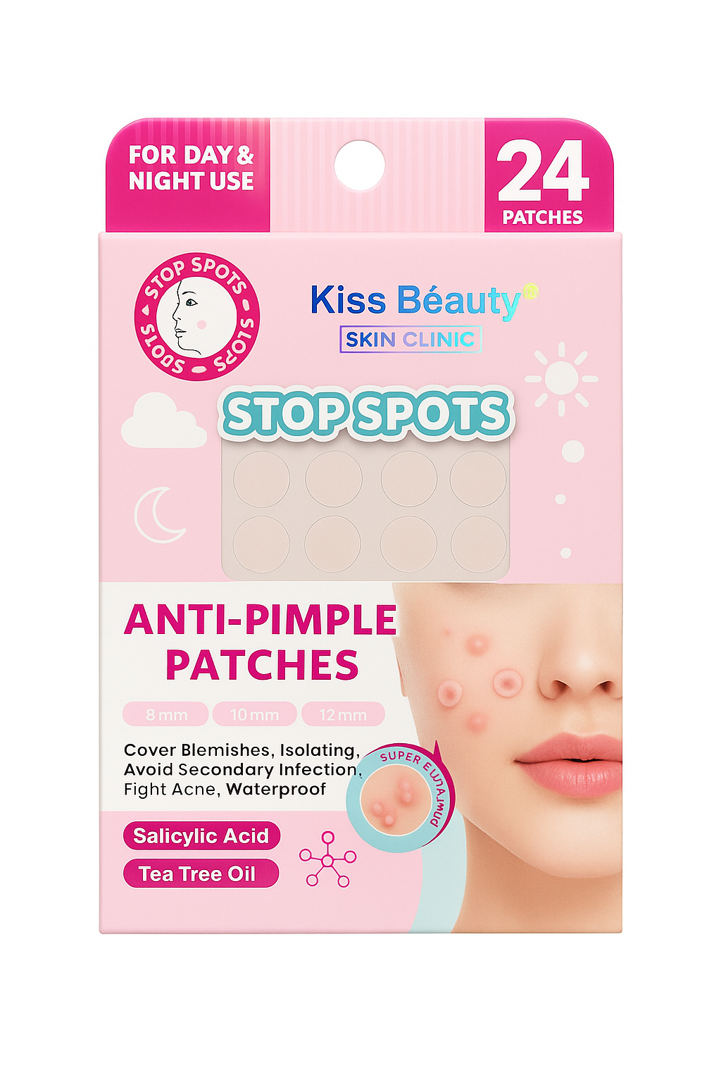 Anti-Pimple Patches – Stop Spots (24 unidades)
