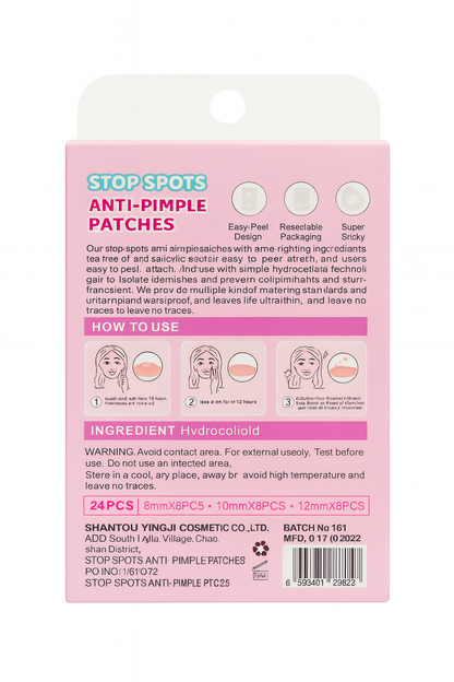 Anti-Pimple Patches – Stop Spots (24 unidades)