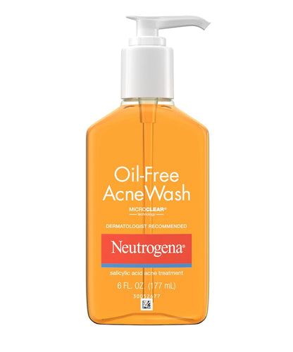 Neutrogena Oil-Free Acne Wash – Gel Facial con Ácido Salicílico